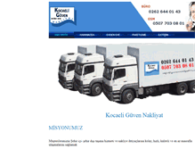 Tablet Screenshot of guvennakliyat41.com